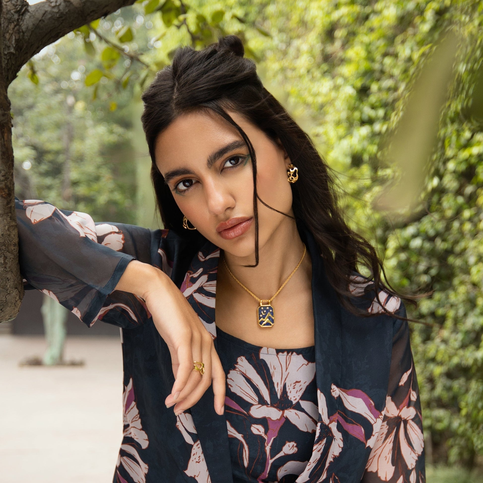Nightfall Starry Moon Necklace
