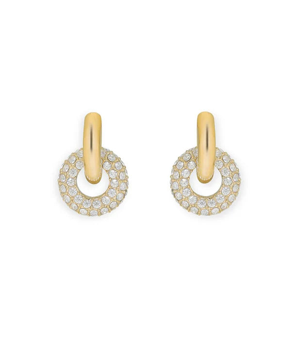 18 kt Gold Plated Circa Earrings
