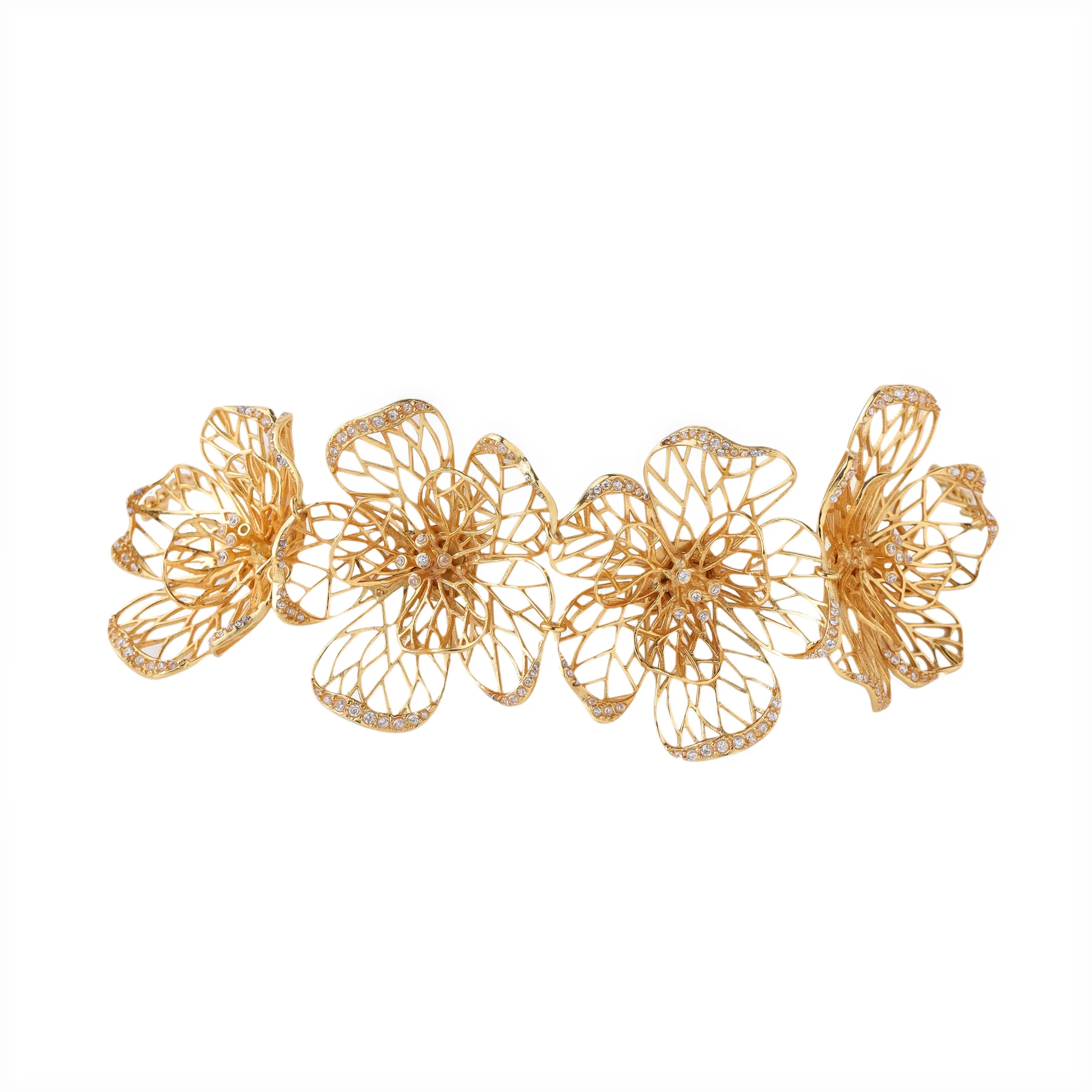 FIORE FLORAL ORO CHOKER