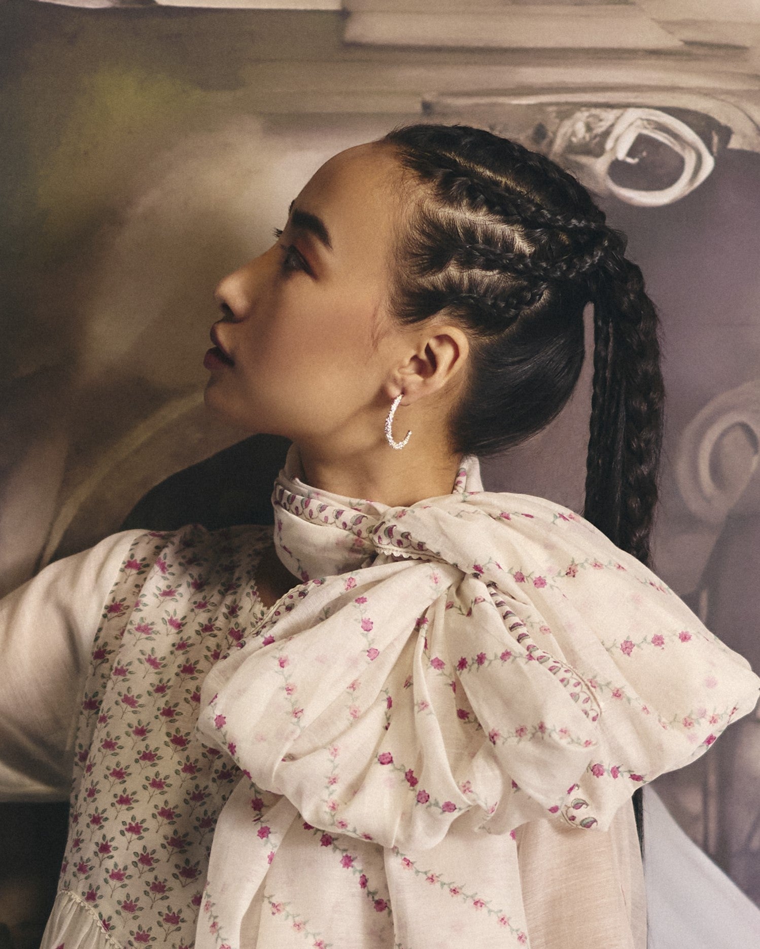 Half Moon Hoops Silver