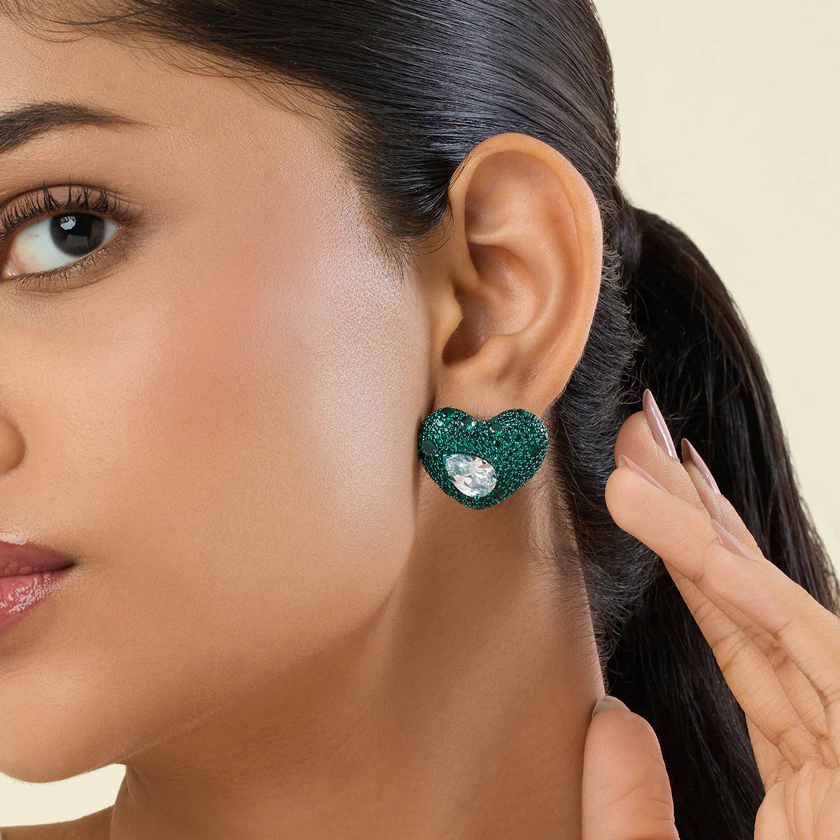 Aurelia Emerald Stud Earrings