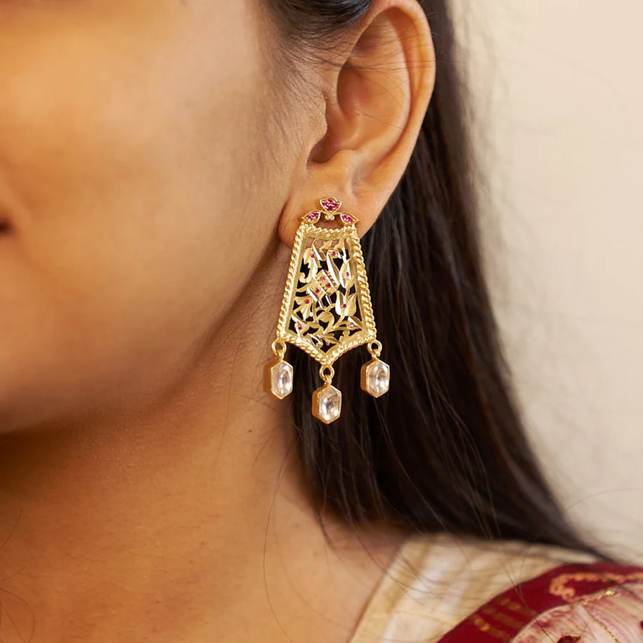 Avaniika Rectangle Earrings