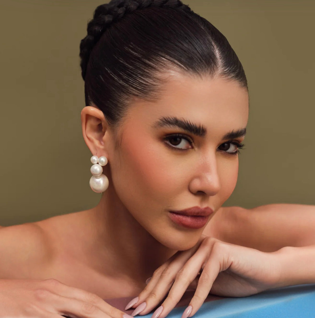 BERRY STUDS, Pearl Earrings, Anaash