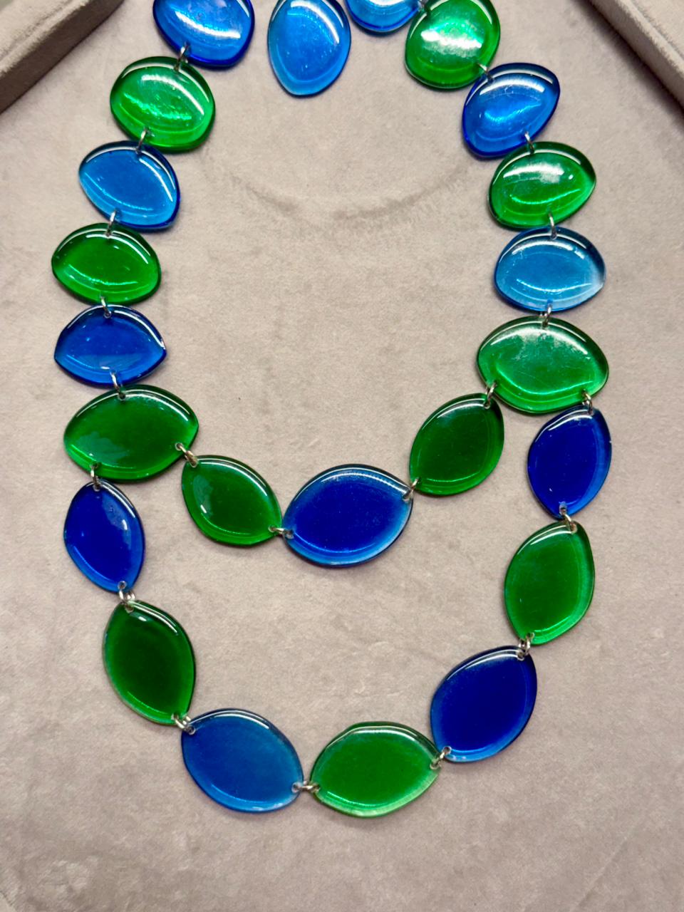 GREEN AND BLUE NECKLACE