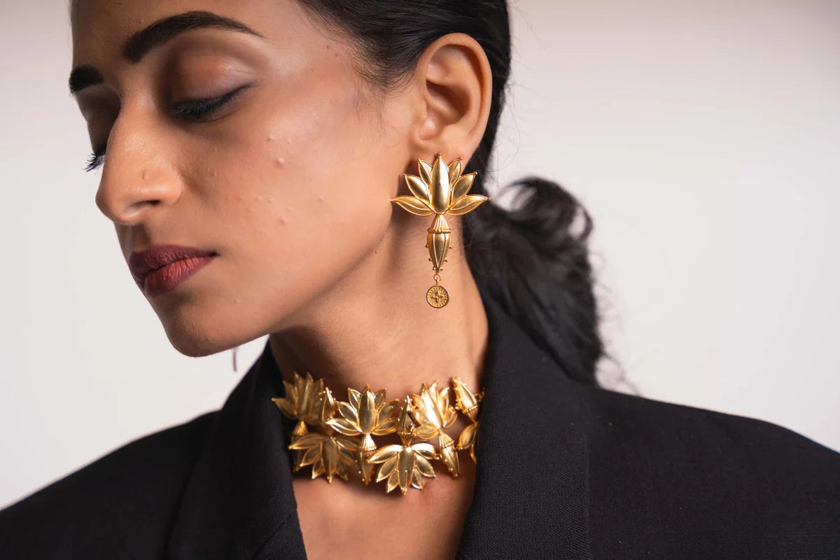 Banana Flower Earrings
