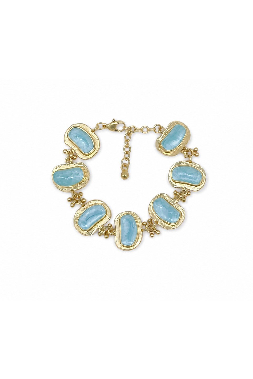 Boat Stone Link Bracelet - TURQUOISE