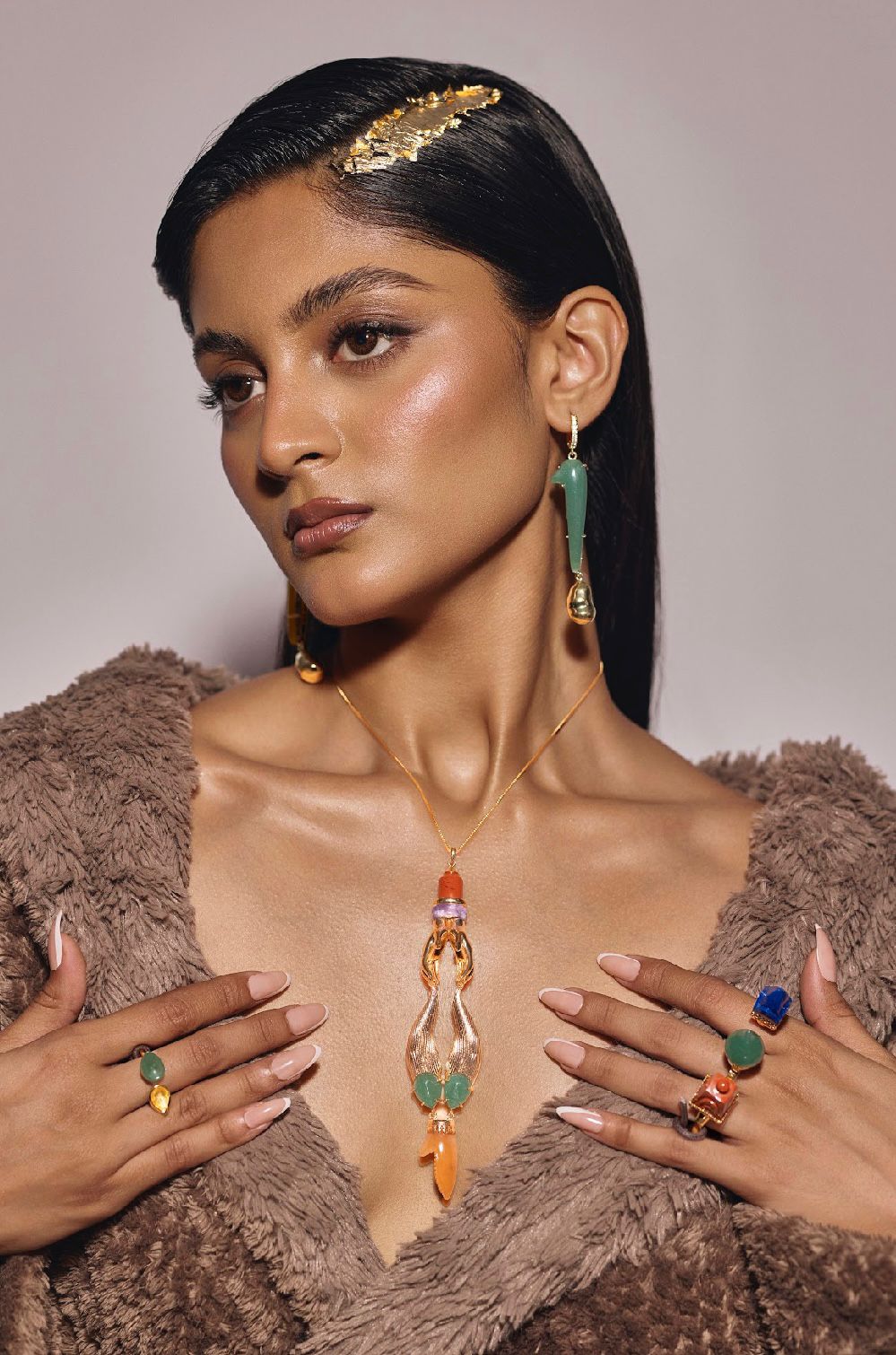 Champi Peeli Pendant