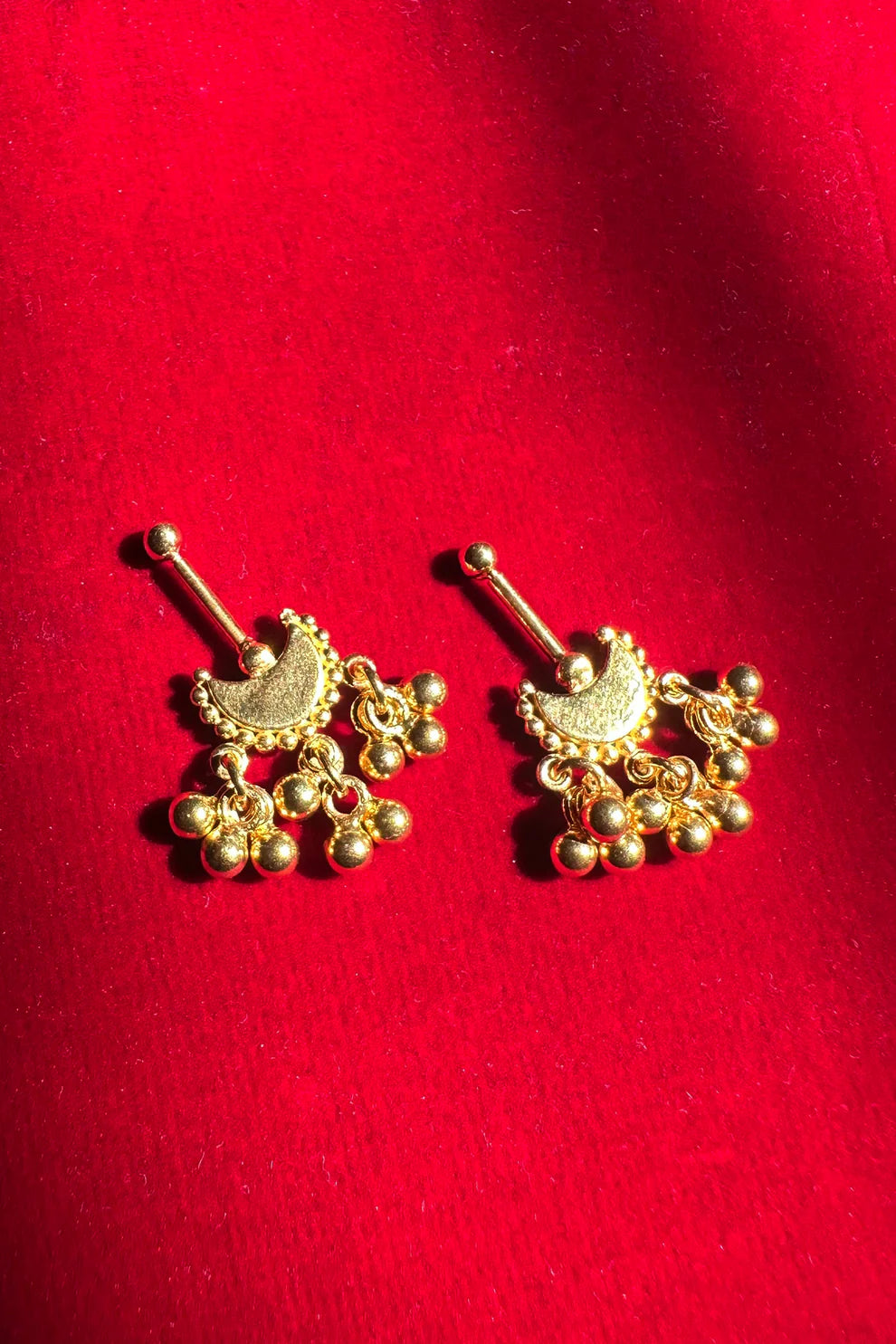 Chandra Bugadi Earrings (Pierced) 18k Gold Plated