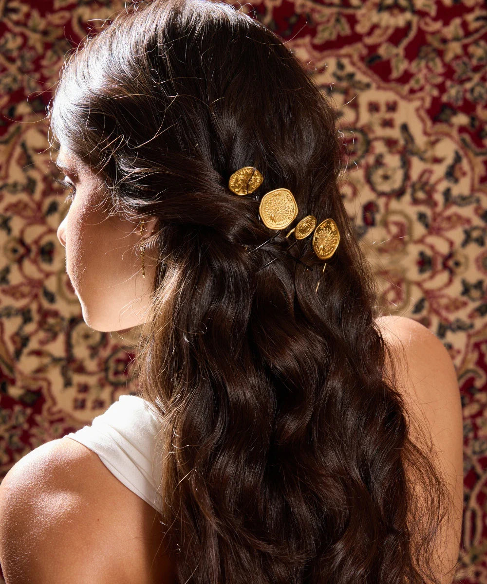 Coin Hair Pin Set of 3