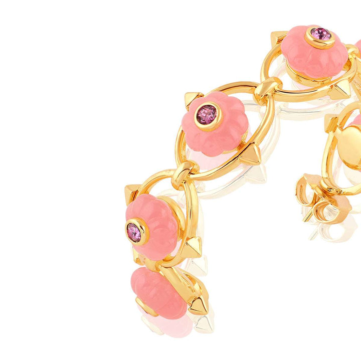 Twilight Bloom Hoop Earrings