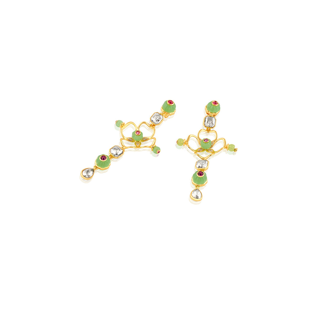 Botanic Brilliance Dangler Earrings