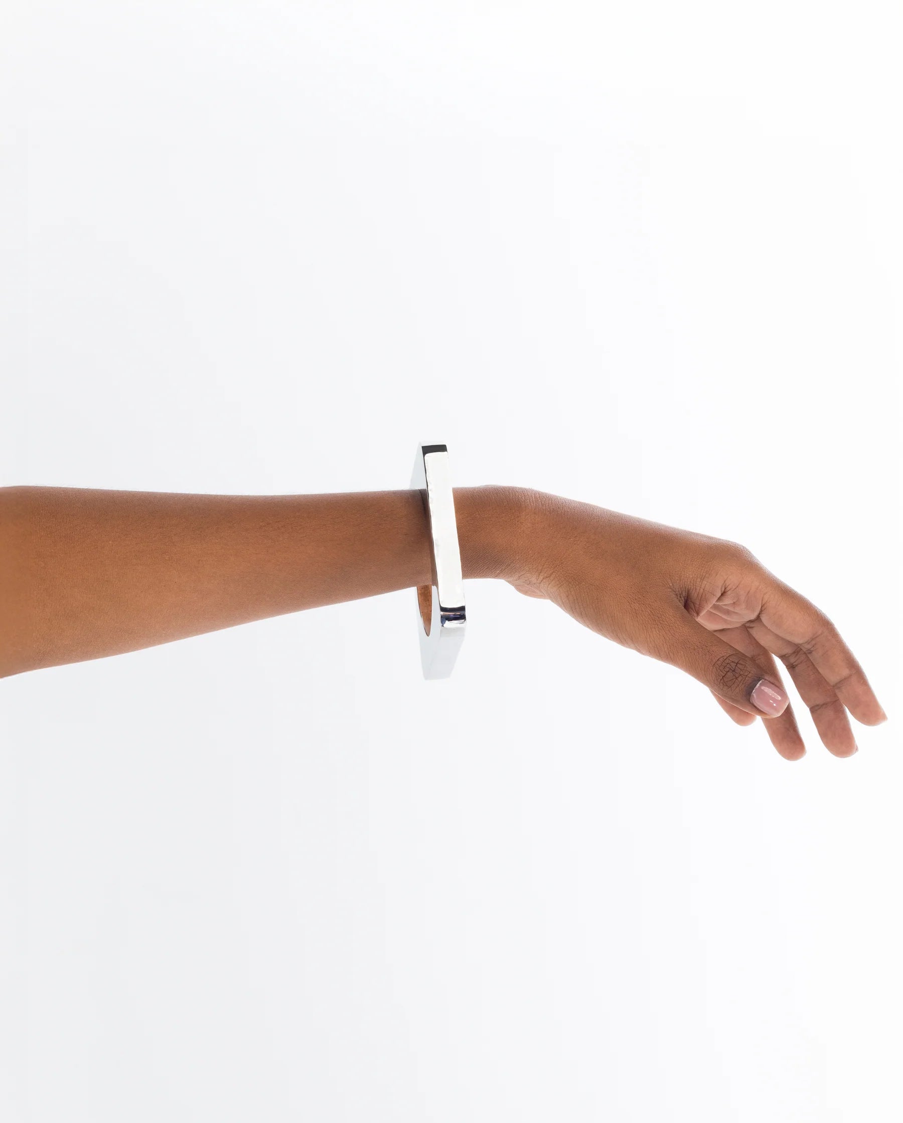 Edge Mega Bangle Silver