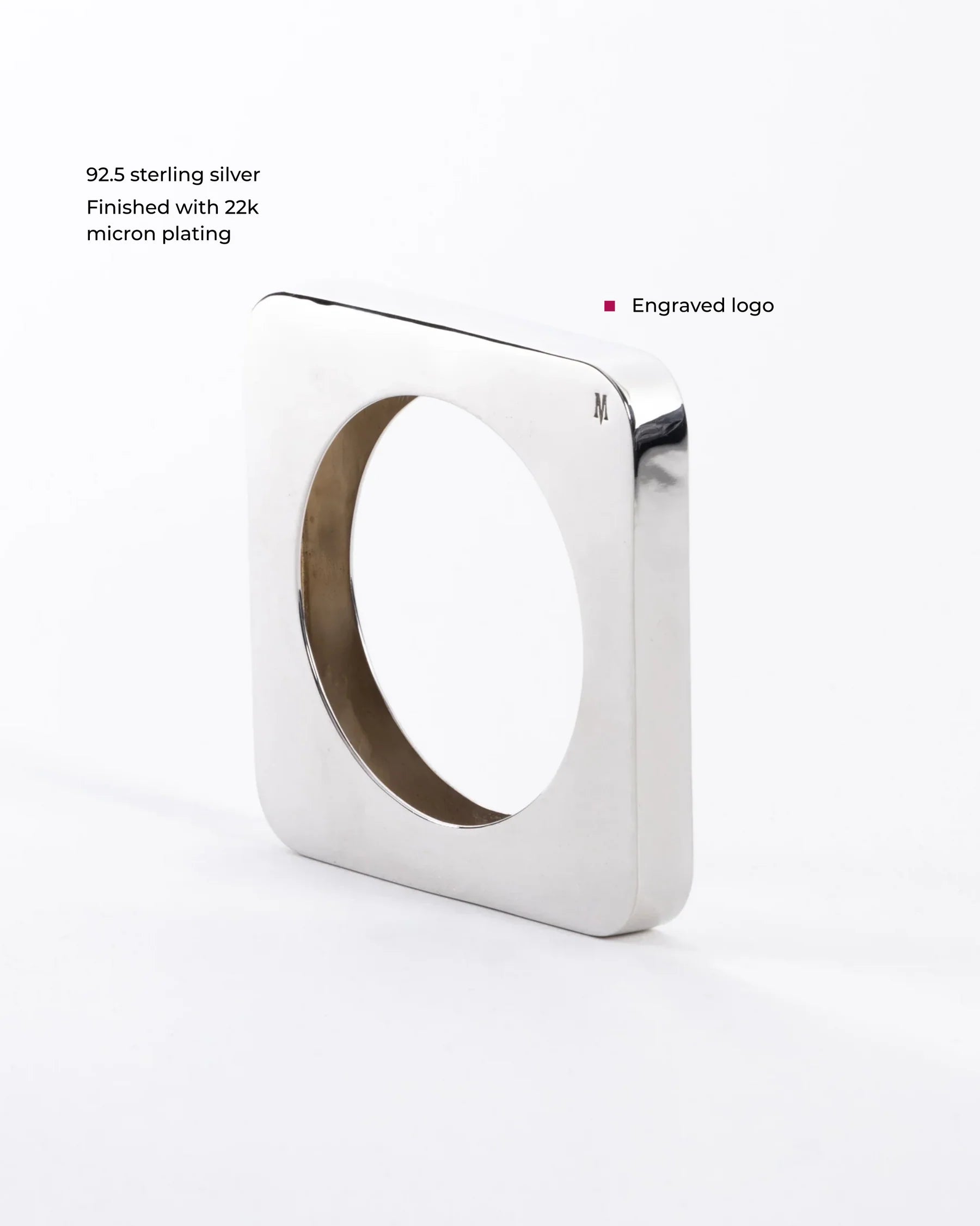 Edge Mega Bangle Silver