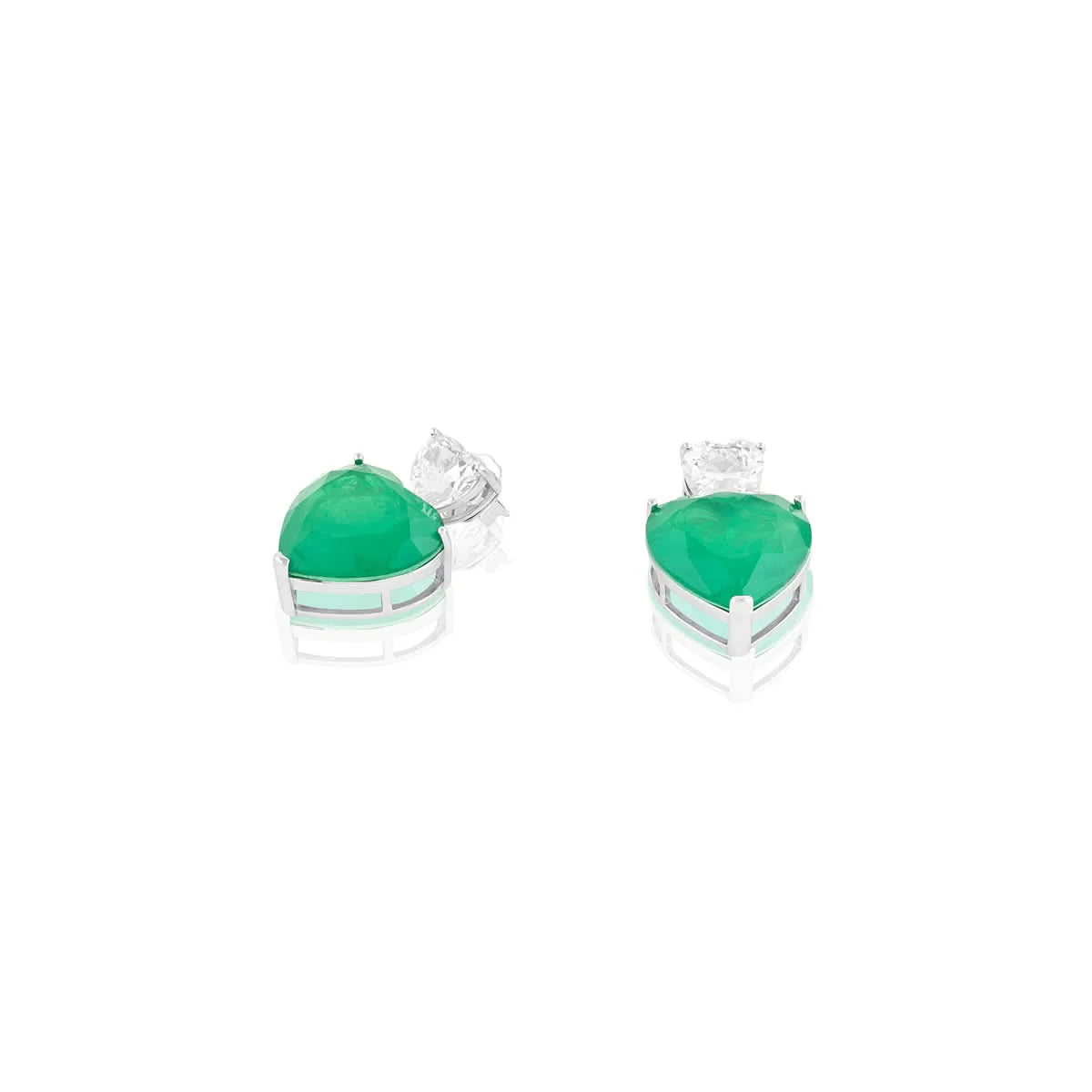 Emerald Heart Elegance Earrings