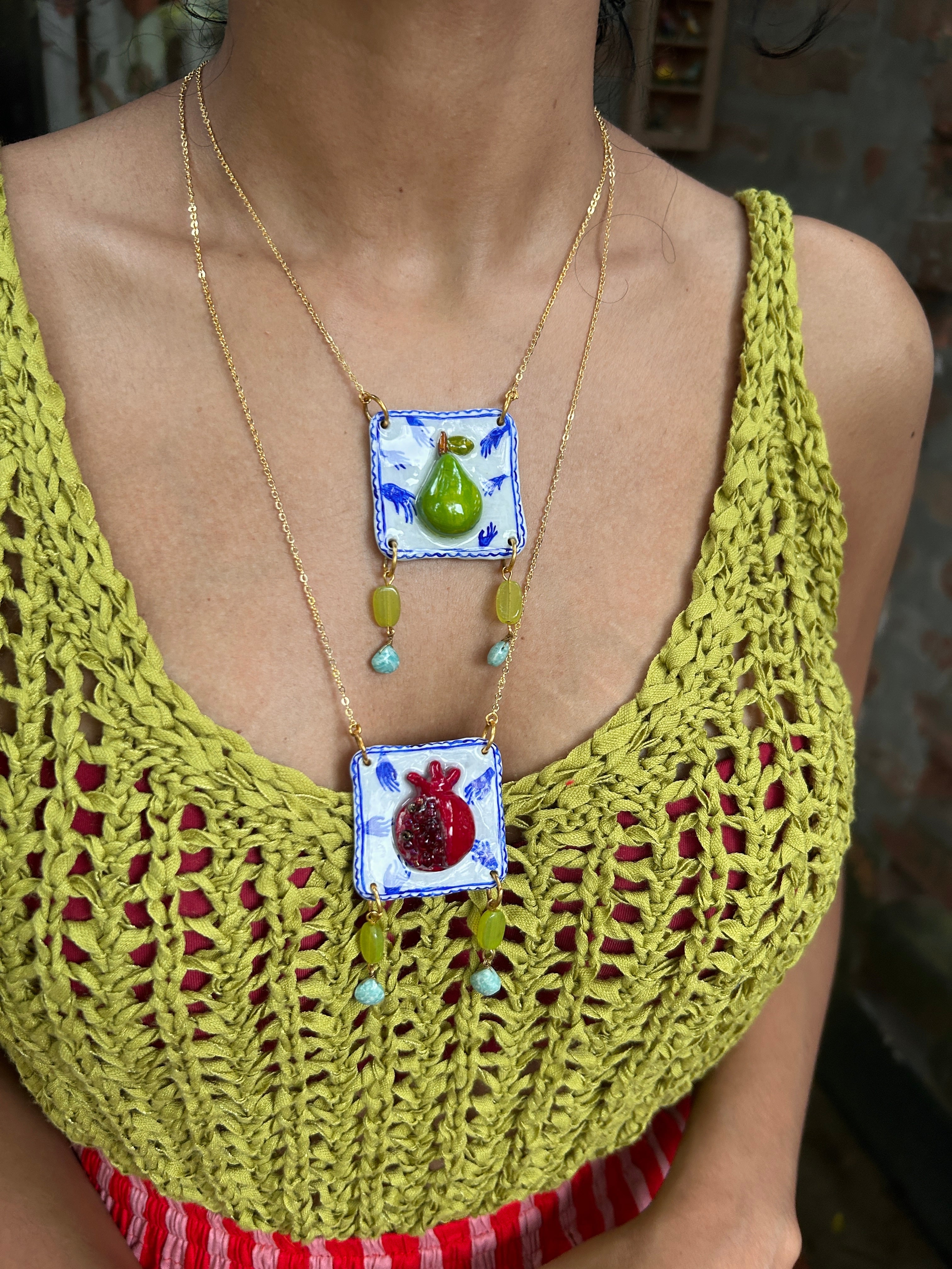 Fruit Plate Necklace (Singles)