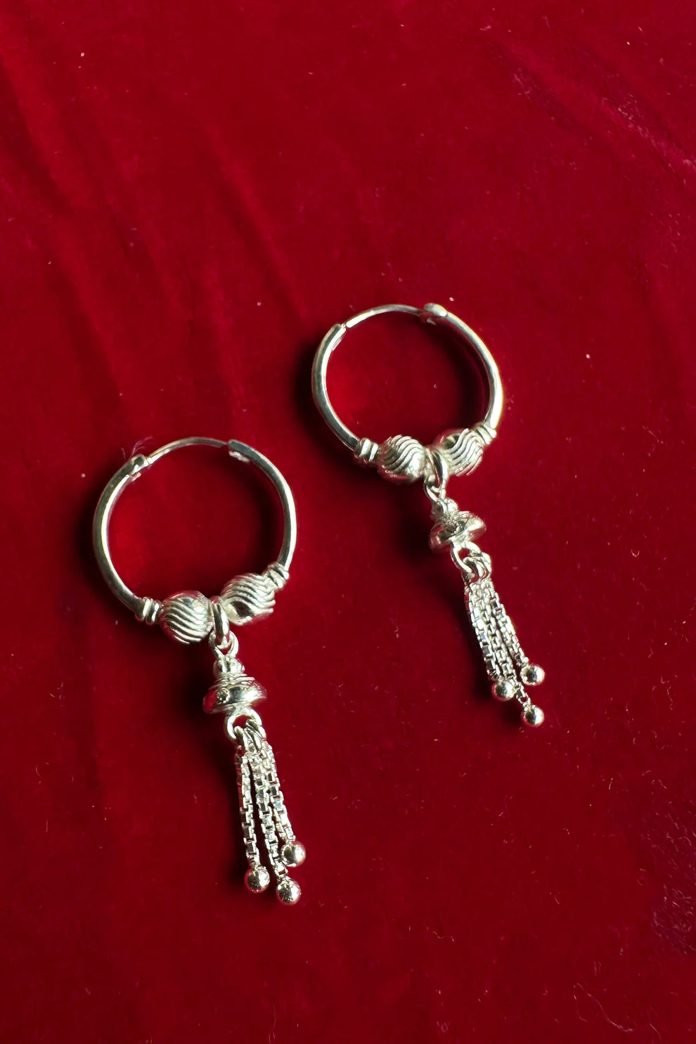 Hemlata Baali Earrings Silver
