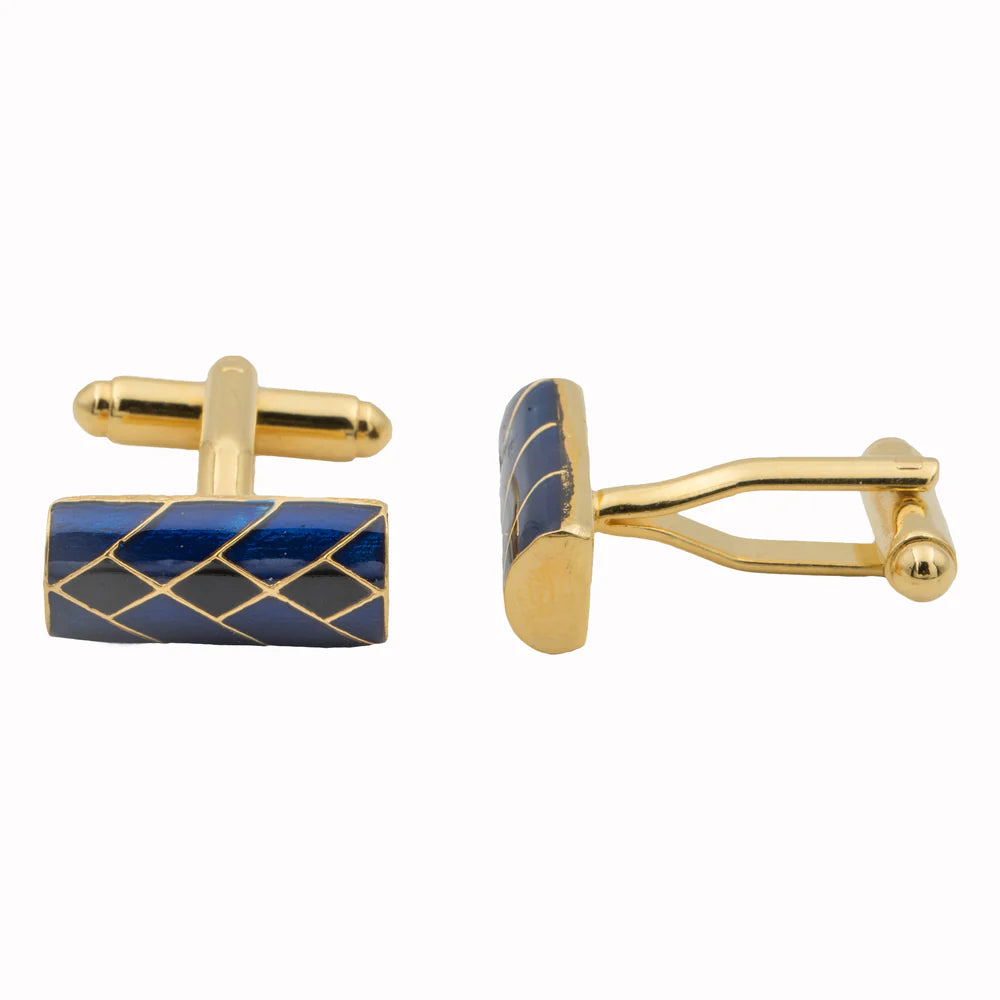 Inigo Cufflinks - Blue and Black
