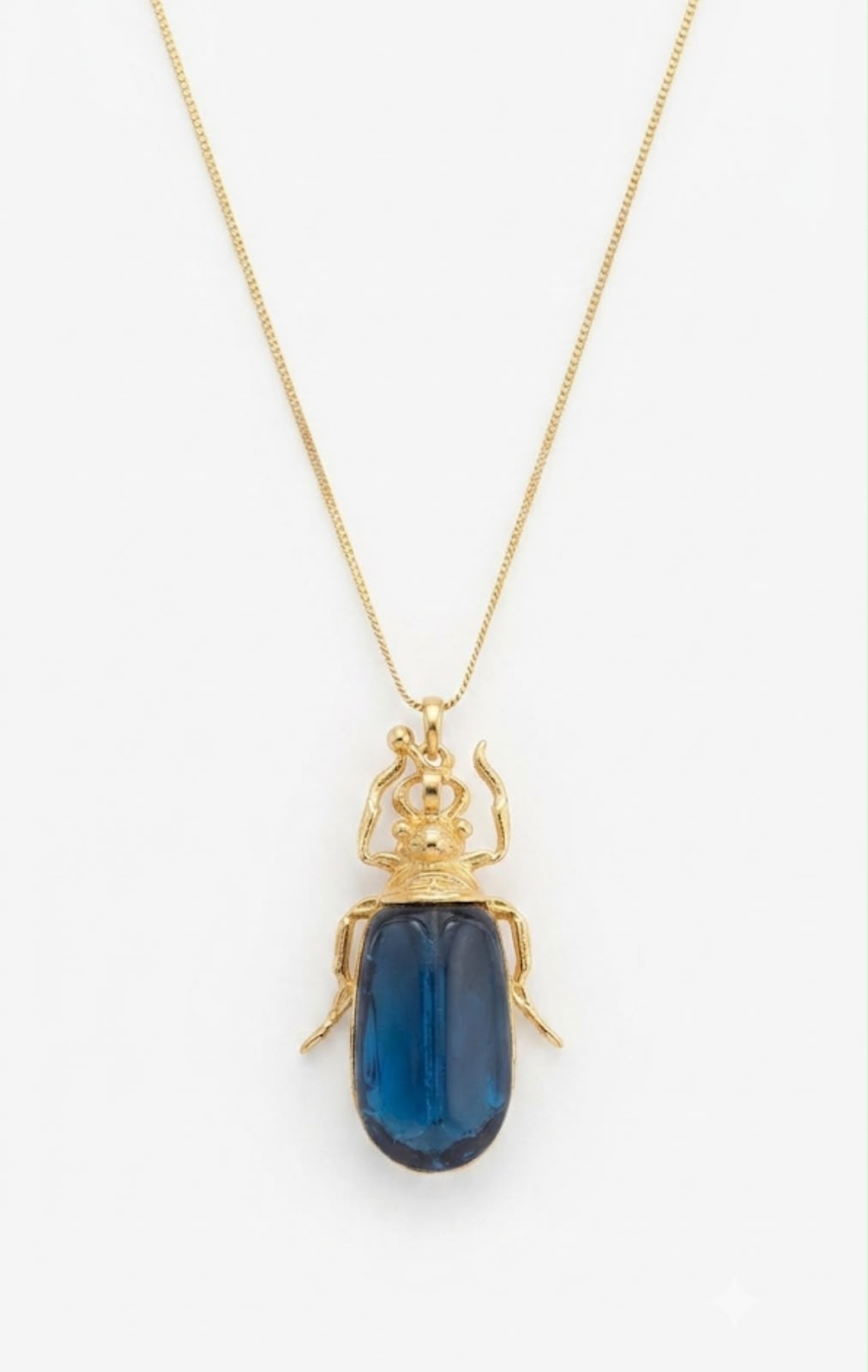 Kogane Sapphire Beetle Pendant