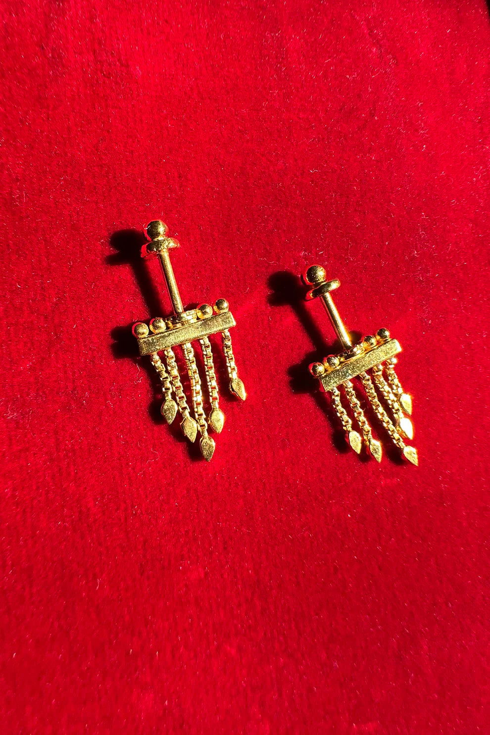 Kuhu Bugadi Earrings (Pierced) 18k Gold Plated