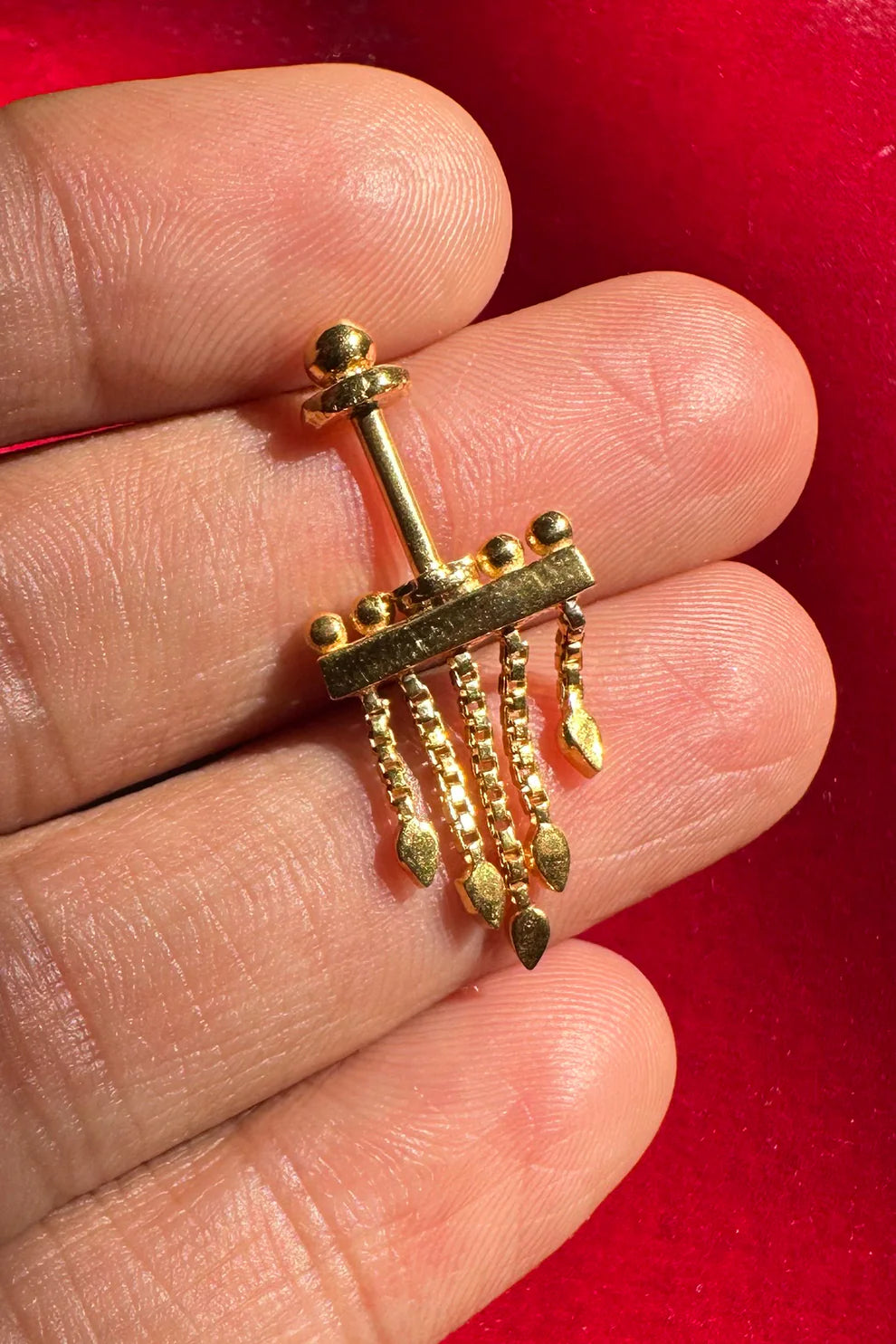 Kuhu Bugadi Earrings (Pierced) 18k Gold Plated