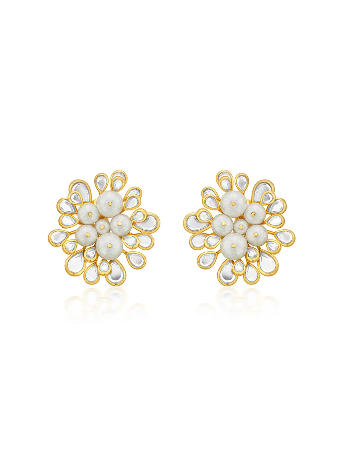 Limelight Cluster Of Pearls Statement Stud Earrings