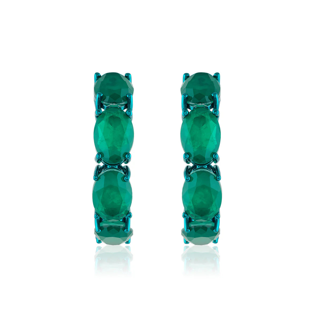 Lunara Emerald Earrings