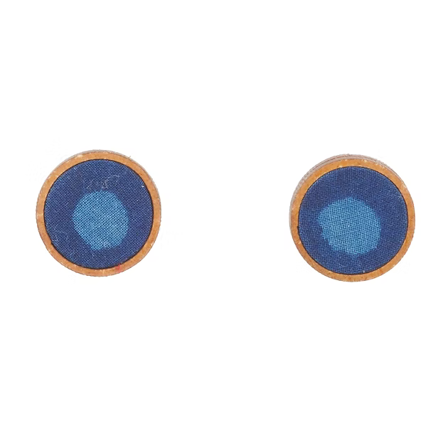 MDF BLUE KALAMKARI EARRING