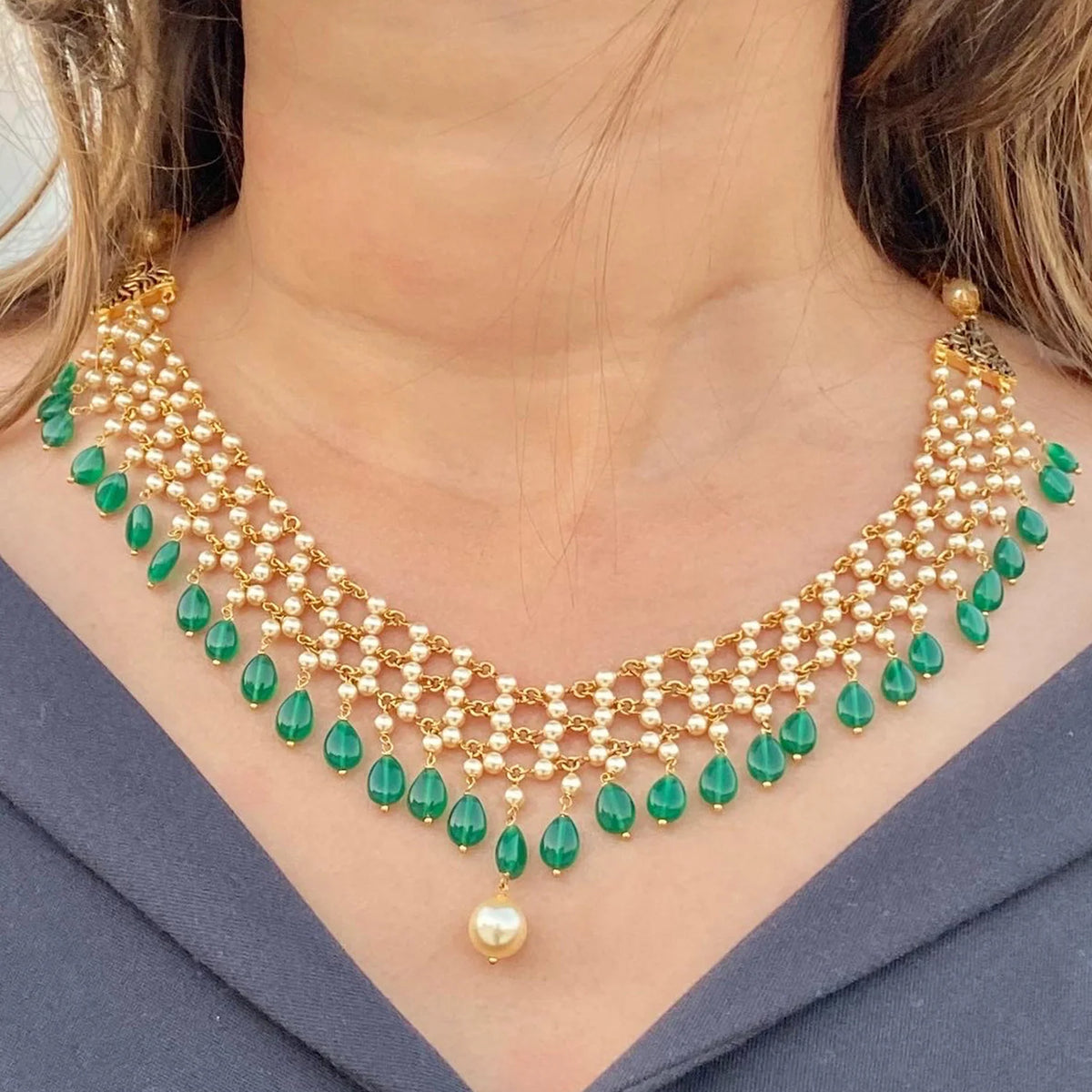 Maharani Necklace-Emeraid