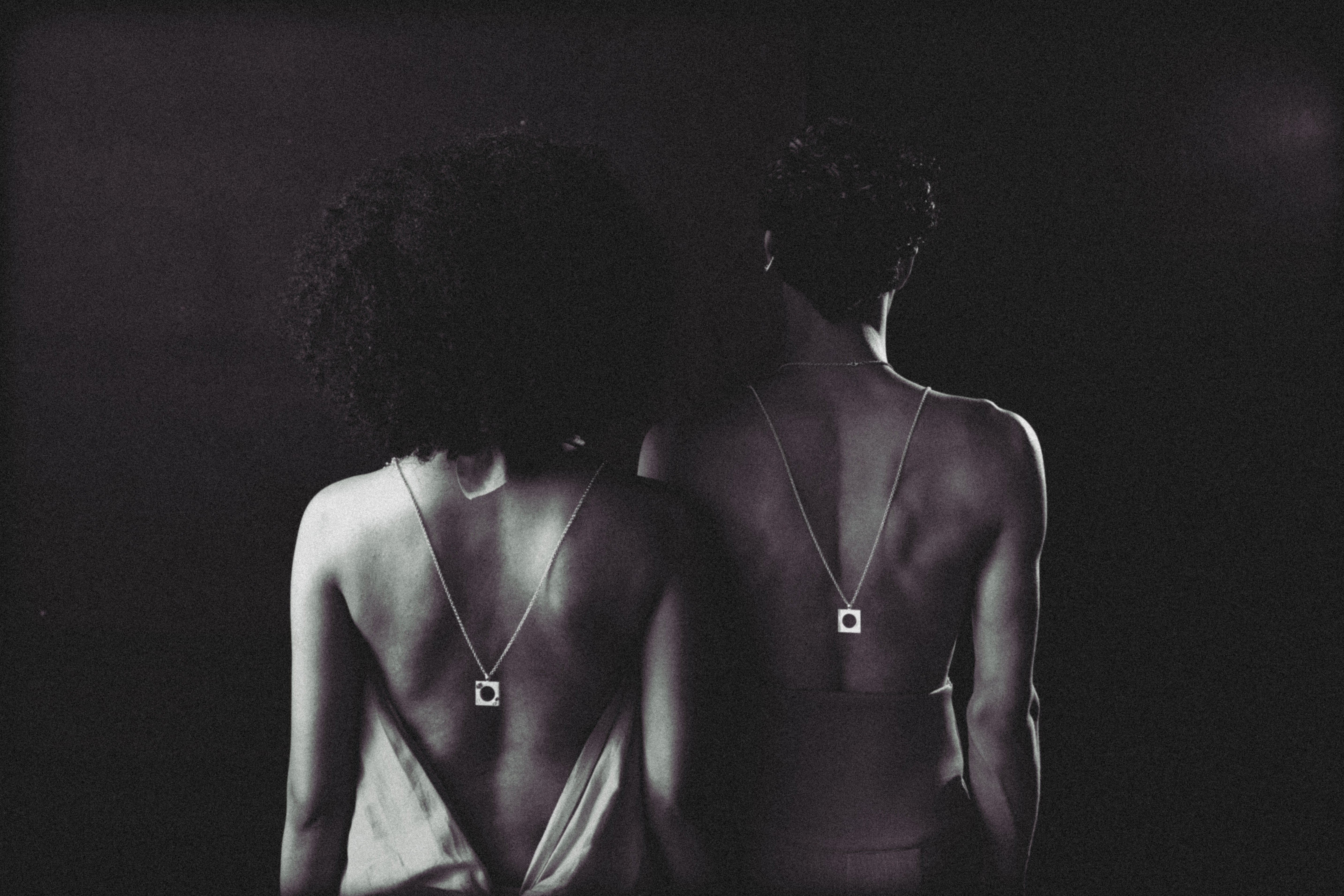 Edge Pendant Loopless Silver