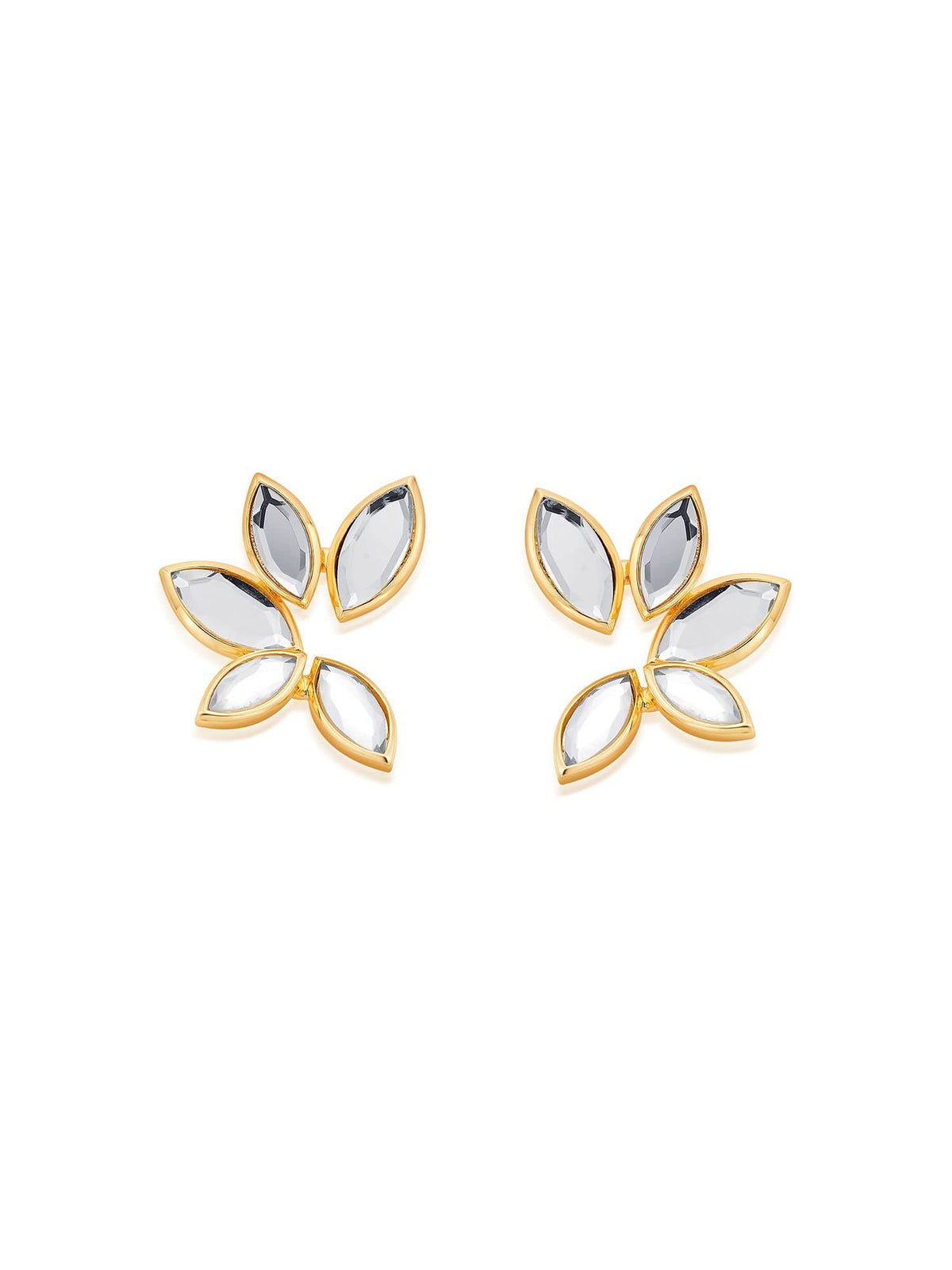 Marquise Mirror Studs