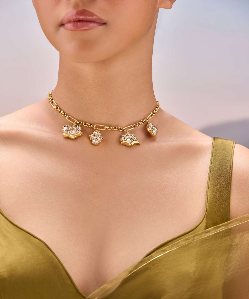 Noor Polki Charm Necklace