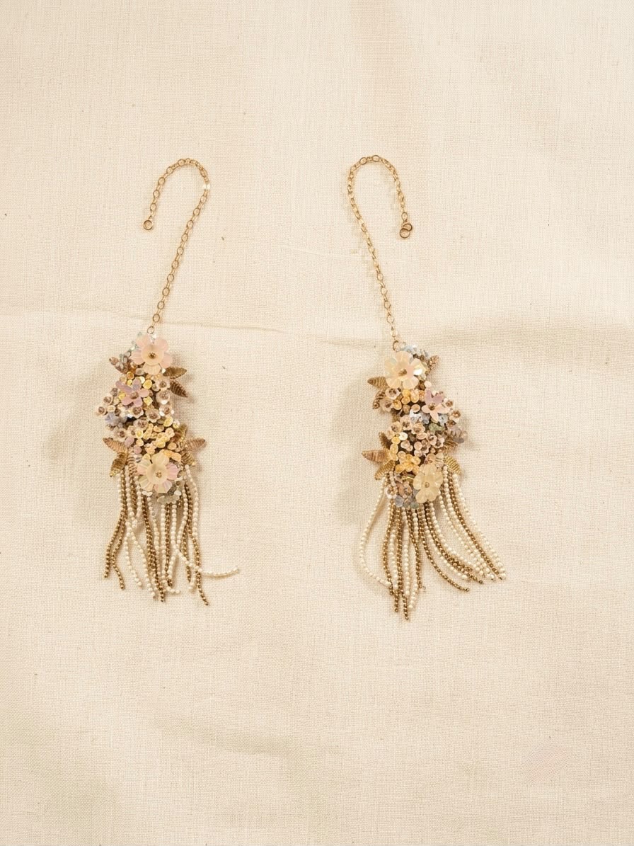 QUARTZ RIPPLE SHIMMY EARCUFF