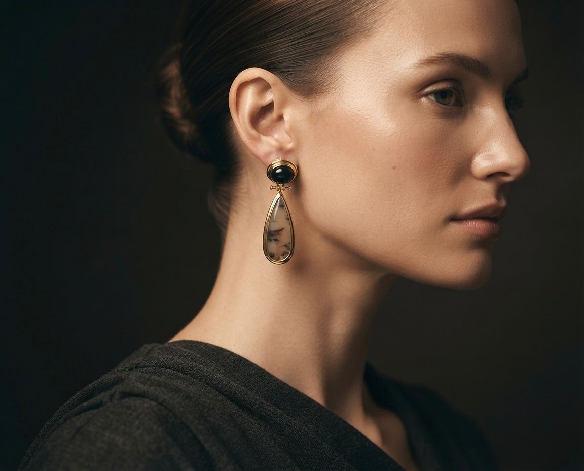 Rare earth earrings
