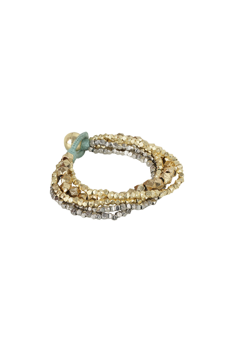 Rooh Multi Layer Gold Silver Bracelet