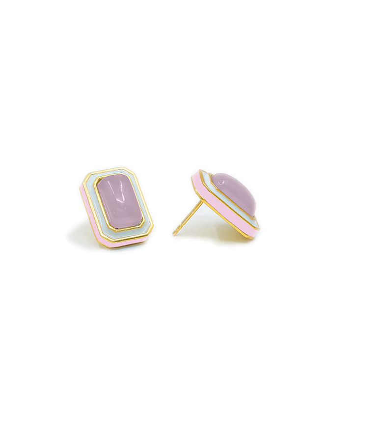 VITAMIN SEA STUD EARRINGS PINK
