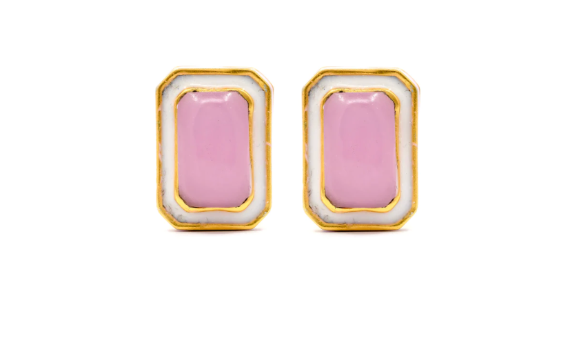 VITAMIN SEA STUD EARRINGS PINK