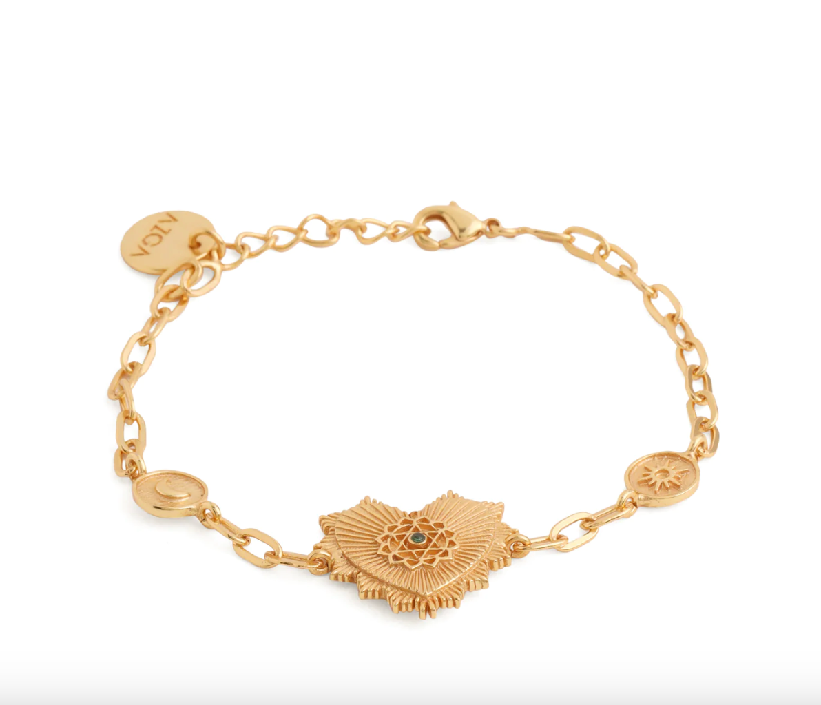 HEART CHAKRA CHARM BRACELET