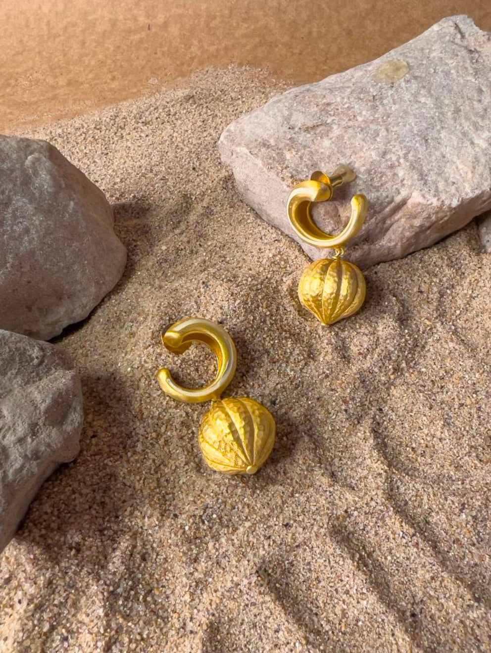 SWIRL ENAMEL DROP EARRINGS