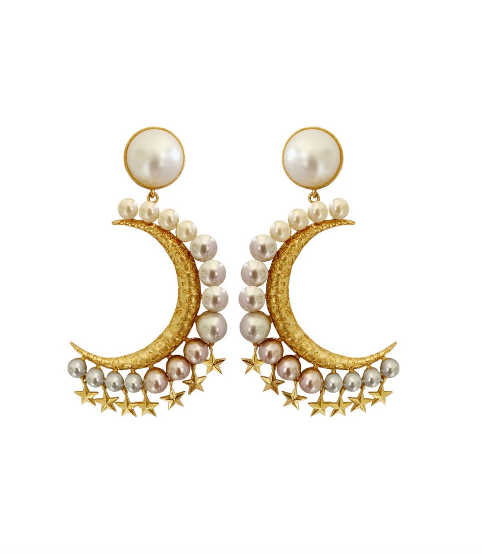 ORA CRESCENT MOON DANGLERS