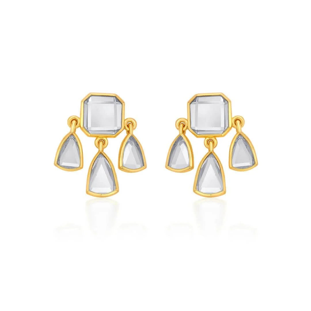 Seher Statement Mirror Studs