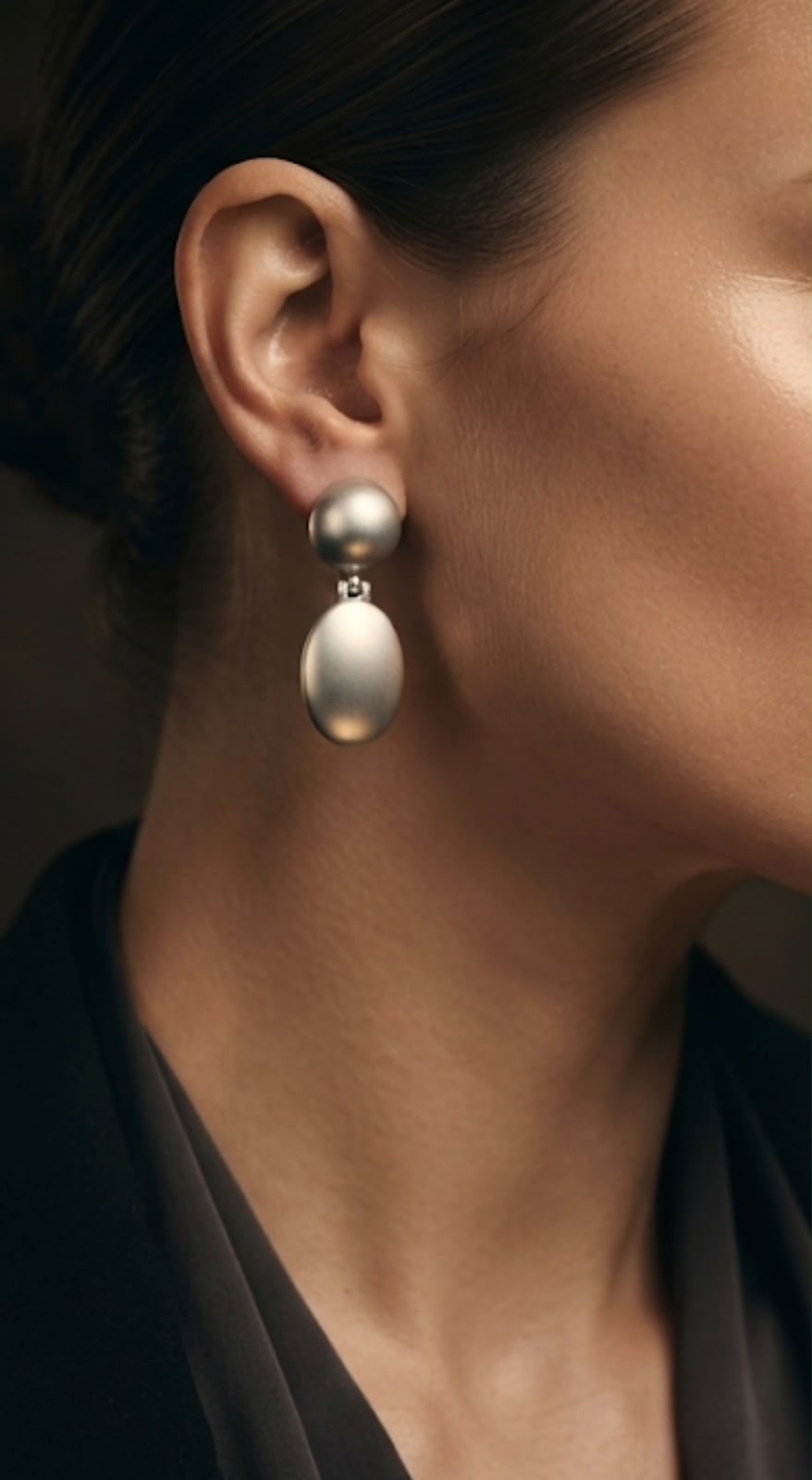 Solis Dual-Sphere Drop Earrings