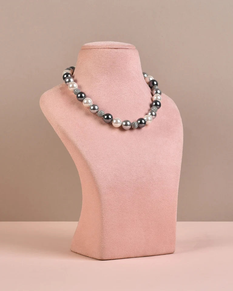 Swarovski Single - Silver, Dark Silver & White