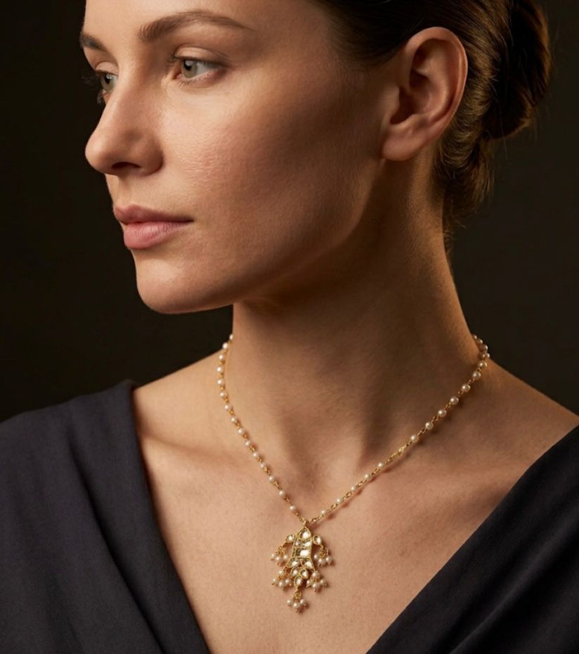 The Apsara Celestial Kundan & Pearl Necklace