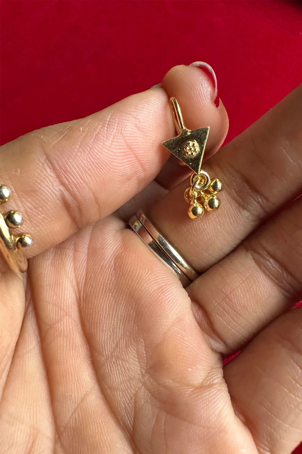Trinetra Baali Earrings 18k gold plated
