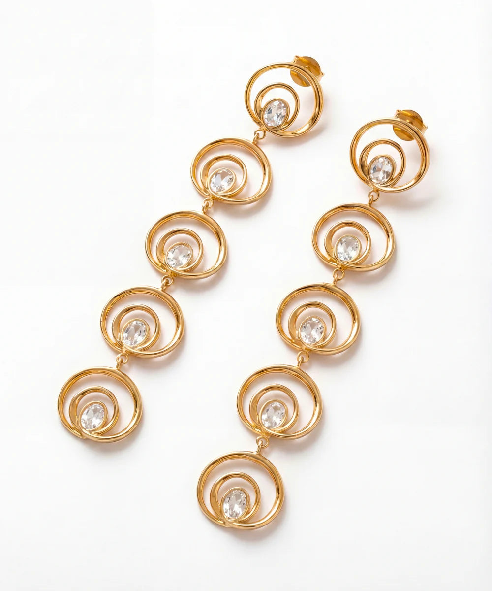Wave Long Earrings