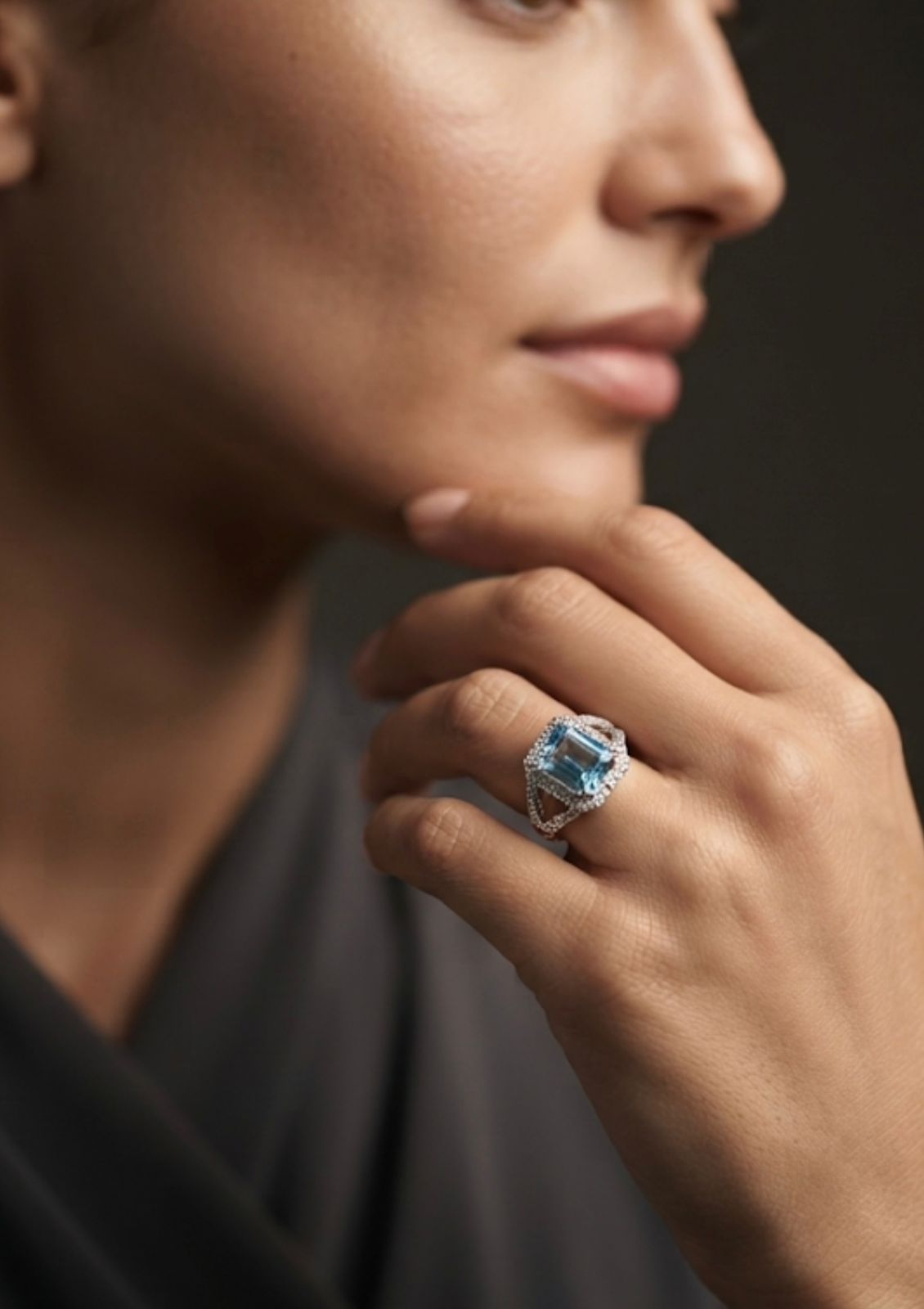 blue topaz ring