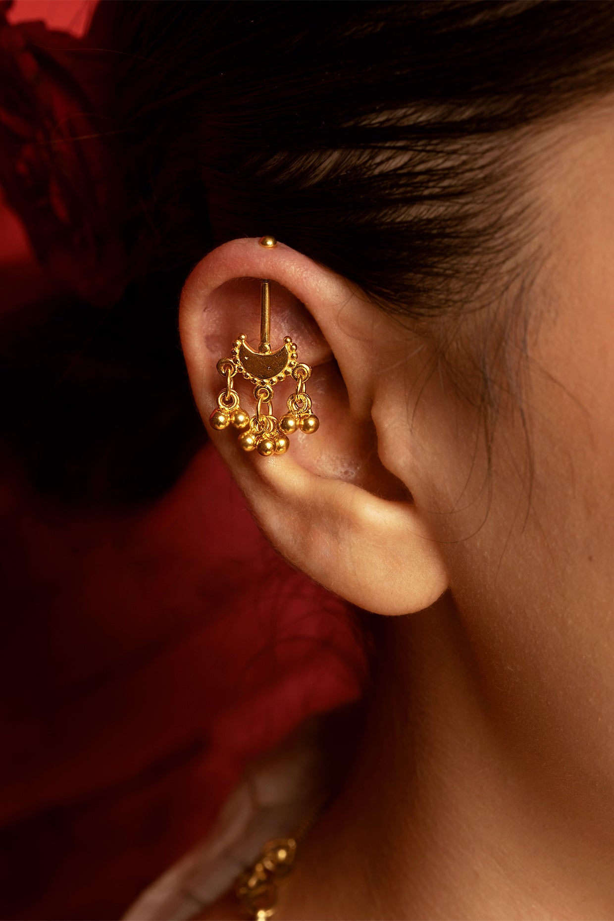 Chandra Bugadi Earrings (Pierced) 18k Gold Plated