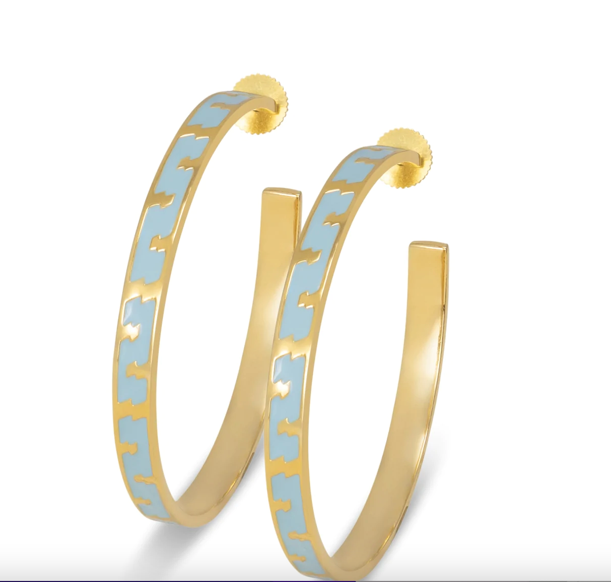 Large Ray Blue Hoops