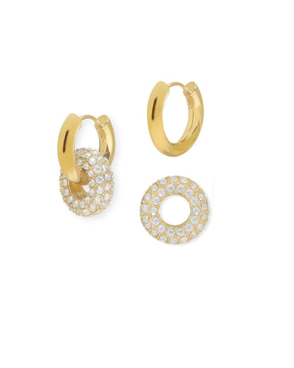 18 kt Gold Plated Circa Earrings