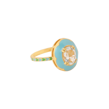 FERRO OVAL RING - MARINE BLUE